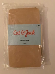 CAT & JACK GIRLS SIZE 7-10 Beige Nylon 1 Pair New Pantyhose - Picture 1 of 2