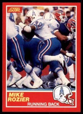 1989 SCORE. MIKE ROZIER . HOUSTON OILERS #172 - Image 1 of 2