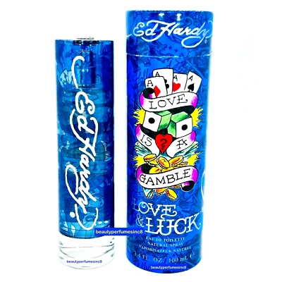 Ed Hardy *AMOR Y SUERTE* 3,4 OZ / 100 ML EDT SPRAY, para hombres nuevo Foto 1 de 3