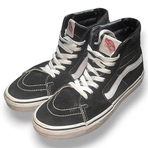 Authentic Vans Skate SK8-Hi Black Checkerboard High Top Sneakers/Shoes Women 8.5 - Picture 1 of 5