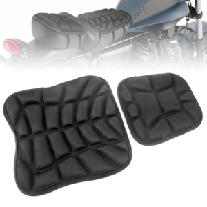Cojín de asiento cómodo para motocicleta lado conductor y pasajero cubierta de presión almohadilla de alivio - Imagen 1 de 11