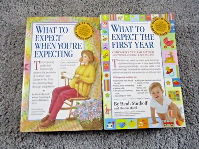 Bundle x 2 Heidi Murkoff Books - What to Expect When You're Pregnant + FirstYear - image 1 of 4