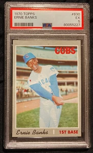 1970 Topps #630 Ernie Banks PSA 5 - Picture 1 of 2