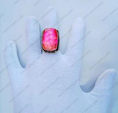 Bi-Color Tourmaline Gemstone 925 Sterling Silver Ring, Antique Handmade Ring - Image 1 of 4