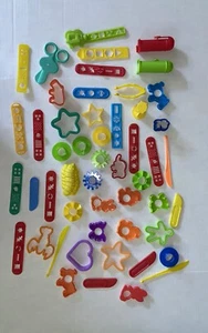 50 Piece LOT Play Doh Dough Molds Accessories Tools Cutters Assorted Sets Parts - Picture 1 of 10