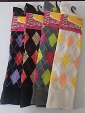 (4) Pairs Mamia Ladies Knee High Socks Size 9-11