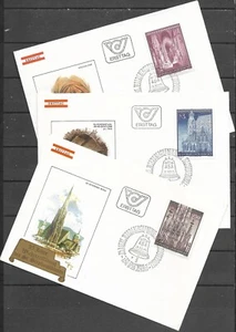 AUSTRIA - 1977 "Reopening Of St. Stephen's Cathedral" Three FDC's !! - Picture 1 of 4
