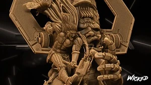 Thor vs Galactus Diorama Marvel Statue Resin 3d printed DIY model kit - Picture 1 of 9