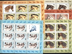 ROMANIA Mint stamps in miniature sheets Fauna Horses 2010 avdpz - Picture 1 of 4