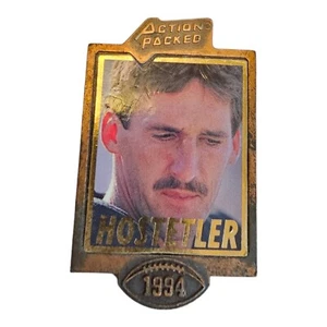 Vintage 90s NFL JEFF HOSTETLER Oakland Raiders 1994 Action Packed Photo Pin 2" - Picture 1 of 3