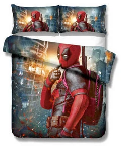 Crush Stone Deadpool Impresión 3D Edredón Edredón Edredón Doona Fundas Funda de Almohada Juegos de Ropa de Cama - Imagen 1 de 6