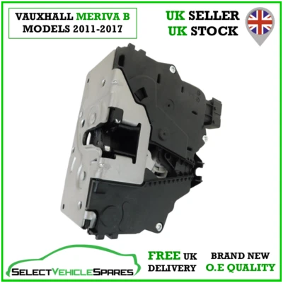 NUOVO VAUXHALL MERIVA B LATO PASSEGGERO SINISTRO SERRATURA PORTA ANTERIORE CATTURA 2011-2017 - Immagine 1 di 4