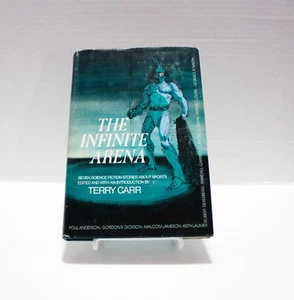 Infinite Arena 7 Science Fiction Stories About Sports Terry Carr HCDJ BCE 1st Ed - Imagen 1 de 8