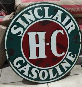 Vintage no Porcelain SINCLAIR Sign GAS OIL Soda Cola - Picture 1 of 23