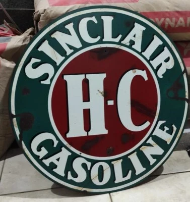 Vintage no Porcelain SINCLAIR Sign GAS OIL Soda Cola - Image 1 of 4