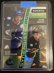 2023-24 Upper Deck Synergy Synergistic Duos Elias Pettersson / Quinn Hughes /999 - Bild 1 von 2