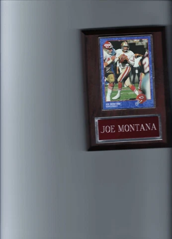 JOE MONTANA PLAQUE SAN FRANCISCO FORTY NINERS 49ers FOOTBALL NFL   C2 Cover
