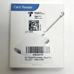 New Oyuiasle Plug and Play Sd Card Reader - Picture 1 of 4