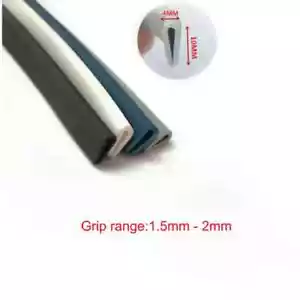 1 Meter Rubber Edge Trim Edge Guard Sealing Strip Weatherstrip Door Protector - Picture 1 of 1