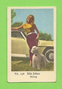 1958 Dutch Gum Card PA #238 Bibi Johns