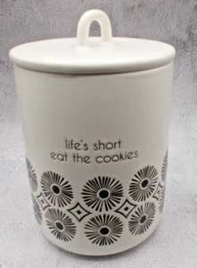 Karma Milo Dose Keksdose Life's Short Eat The Cookies 5,5” x 8,6” x 5,5” - Bild 1 von 7