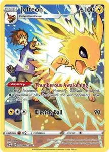 Jolteon TG04/TG30 SWSH Brilliant Stars Trainer Gallery Ultra Rare Pokémon NM - Picture 1 of 1
