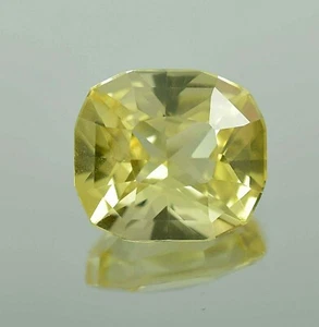 AAA 10.60 Ct Natural Ceylon Yellow Sapphire Fancy Cushion Cut Loose Gemstone - Picture 1 of 7