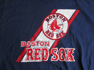 Vintage Starter Label - BOSTON RED SOX Stripes (XL) T-Shirt w/ Tags