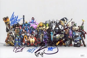 Overwatch  8x12 Photo Signed Cast 6x Autograph JSA COA Certified Auto - Picture 1 of 2