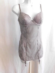 Victoria's Secret slip 34B donna viola mezzo slip con giarrettiere taglia 34B - Foto 1 di 11