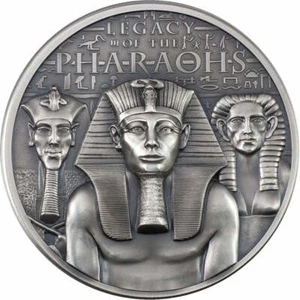 Antike 3 Oz Silbermünze Cook Islands LEGACY OF THE PHARAOHS 2022 - Bild 1 von 3