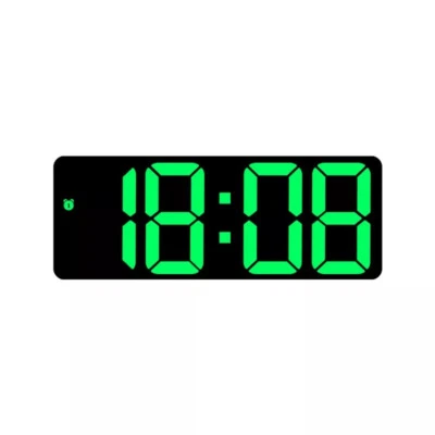 Despertadores digitales LED eléctricos temperatura mesita de noche gran espejo pantalla Foto 1 de 4