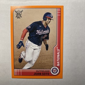 2021 Topps Big League Juan Soto #225 Orange parallel SP