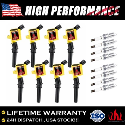 8 Pack DG508 High Energy Super Ignition Coil Set For Ford F150 4.6L 5.4L 6.8L V8 - Image 1 of 4