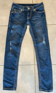 Womens True Religion Skinny Jeans 28 USA RN 112790 - Picture 1 of 7