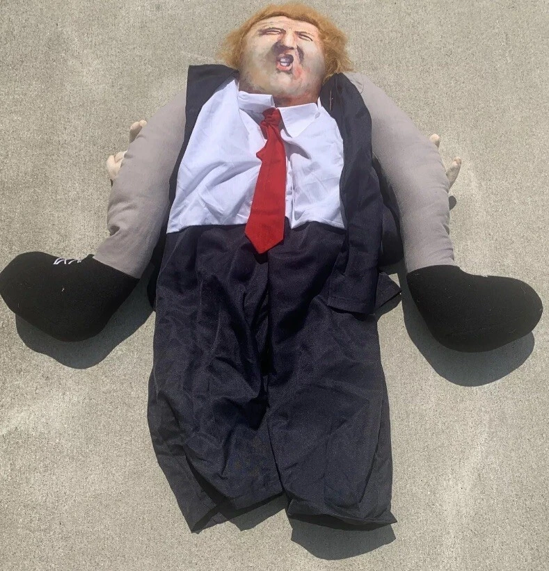 Donald Trump Ride-On Costume Pants Party Mascot Carry Back Novelty Dress-Up - Image 1 of 4