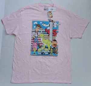 Disney Toy Story '95 Adult T-shirt Size Large Character Graphic Pink Authentic - Picture 1 of 6