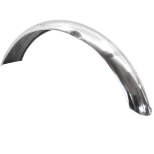 97-2276 TRIUMPH T120 FRONT STAINLESS BEADED NOSE MUDGUARD 1968 MADE IN ENGLAND - Picture 1 of 3