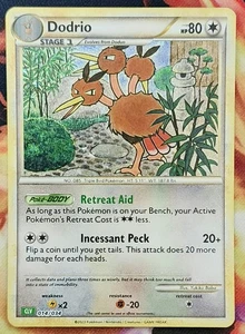 Juego de cartas coleccionables Dodrio 014/034 holograma clásico - Imagen 1 de 2