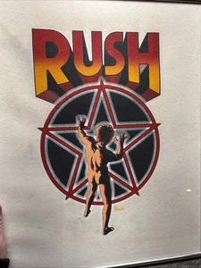  Impresión de póster flocado Rush Starman 2112 1981 vintage - Tela enmarcada 16x20 - Imagen 1 de 8