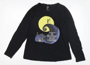 Disney Damen Pyjama Oberteil Shirt schwarz M - Nightmare Before Christmas - Bild 1 von 12
