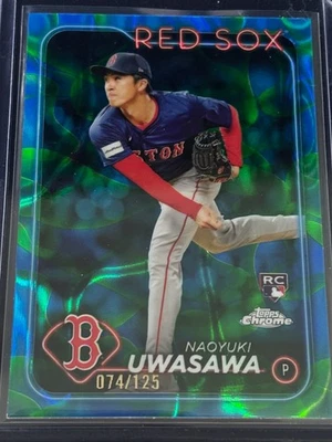 Naoyuki Uwasawa 2024 Topps Chrome Update Blue/Green Lava Lamp /125 RC Red Sox - Image 1 of 2