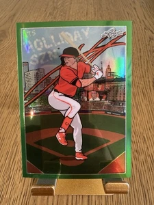 Jackson Holliday RC 2024 Leaf Metallic Imaginations Green Prizm Prismatic /25 - Picture 1 of 6