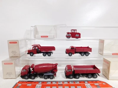 5X WIKING H0 1:87 Kipper Ecc 650 671 Iveco 673 MAN 674 681 MB TOP+Box #DP513-0,5 - Immagine 1 di 4