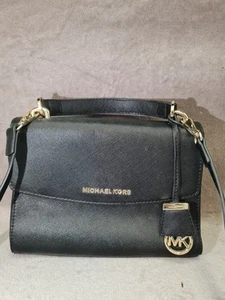 Michael Kors Umhängetasche Ava Saffiano Leder Schwarz Größe M - Bild 1 von 18