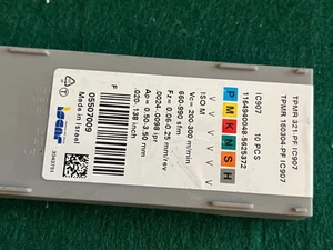 Set of 10 ISCAR Carbide Inserts  TPMR160304-PF   TPMR321-PF  Grade IC907  Israel - Picture 1 of 5