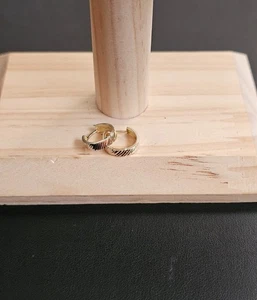 14k gold tri color earrings - Picture 1 of 6