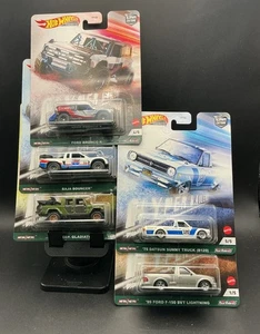 Hot Wheels Car Culture Set of 5 Hyper Haulers Ford/Jeep/Datsun - Picture 1 of 1