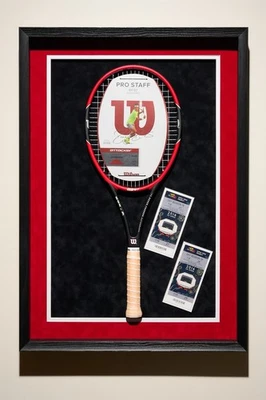 Novo. Raquete de tênis Wilson 2014 Pro Staff RF97 autógrafo V10. 4 3/8, com cordas. - Imagem 1 de 4