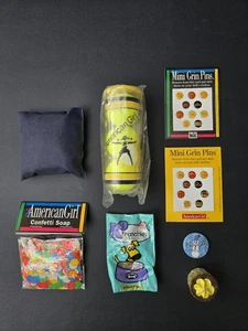 American Girl Krunchies Dog Snacks, Pins, Confetti Soap,Tennis Balls... 90's Lot - Picture 1 of 8